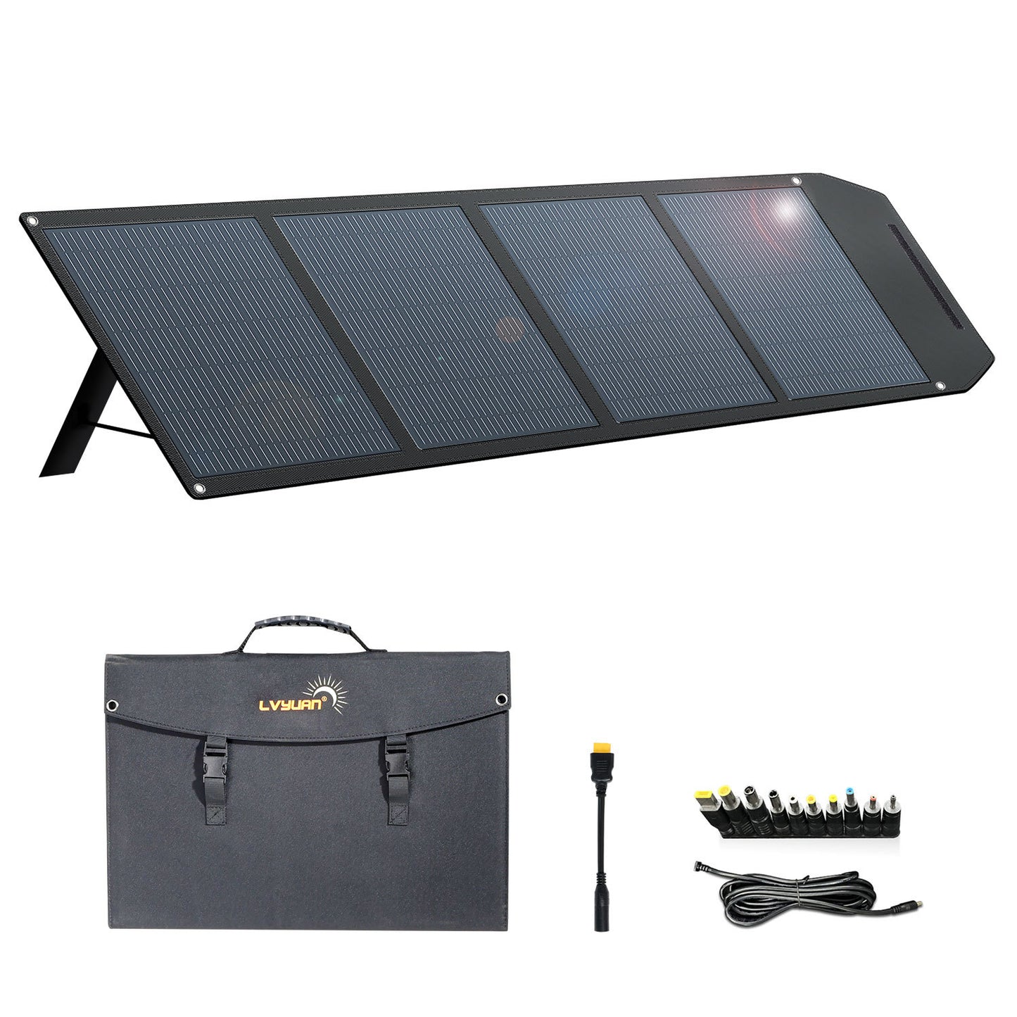 120W solar energy folding bag single-crystal solar panel