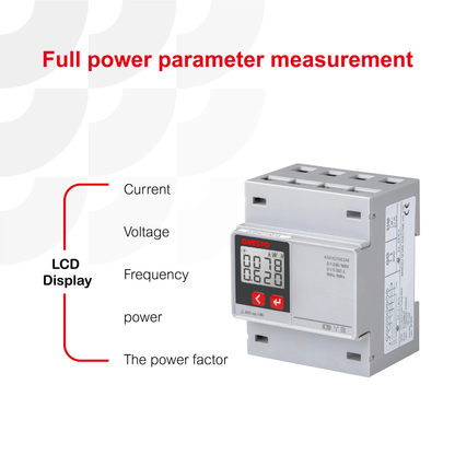 High-quality three-phase wireless control smart electricity meter 3P, AC 230V digital LCD display building kwh electricity meter