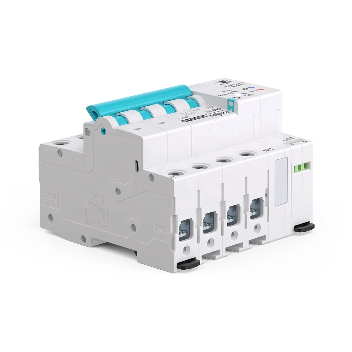 API TO-QCB2 TUYA 4P Zigbee MCB Metering Circuit Breaker Smart Timer Automatic Wireless Interrupter Re-closing Switch