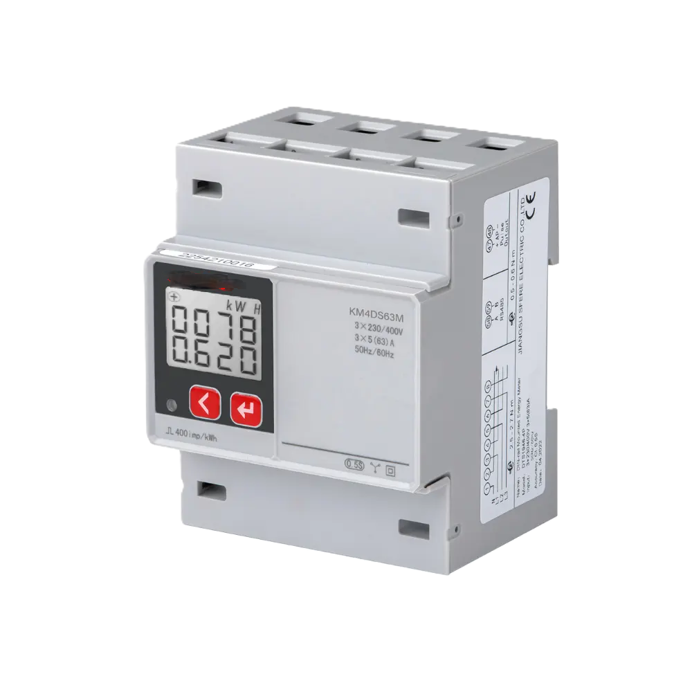 High-quality three-phase wireless control smart electricity meter 3P, AC 230V digital LCD display building kwh electricity meter