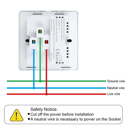 Tuya WIFI Smart Socket UK Standard Type-C USB Ports