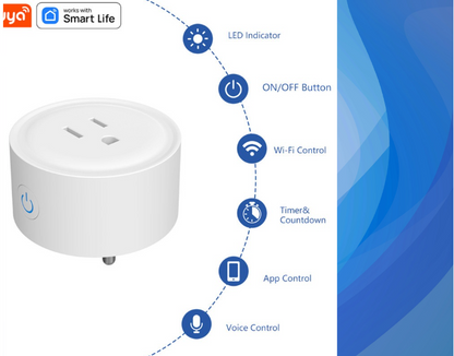 TUYA WIFI Smart Plug - 16A Socket - Home Kit