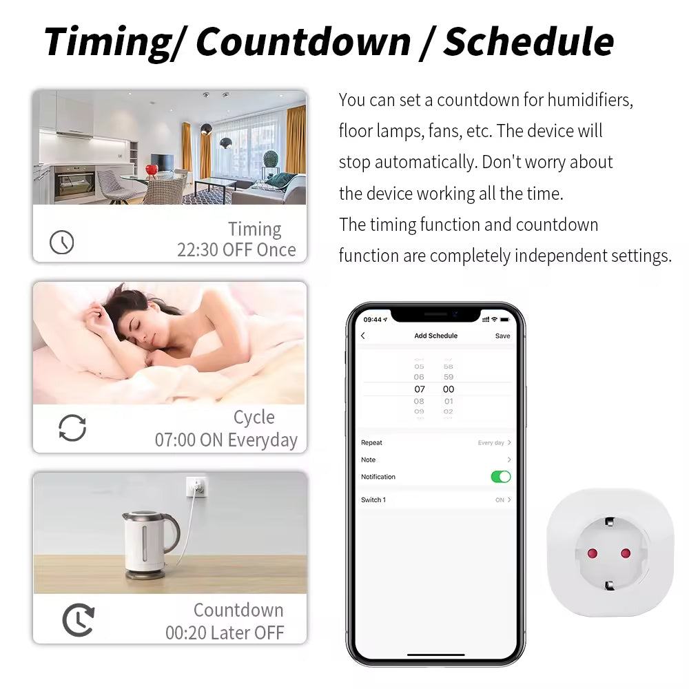 Alexa-Supported Smart Home WiFi Smart Plug Socket