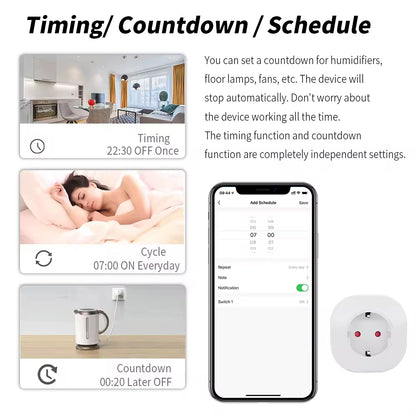 Alexa-Supported Smart Home WiFi Smart Plug Socket